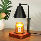 Modern Candle Warmer Lamp with Timer, Black Candle Lamp Warmer for Jar Candle, Women Gifts for Christmas, Adjustable Metal Candle Lamp Dimmable, Mom Xmas Gift Ideas, Home Decor for Bedroom Living Room