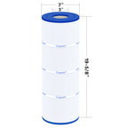 Cryspool® 07066 Filter Compatible with CX580XRE, SwimClear C3025, C3030, PA81, C-7483, FC-1225, 4×81 Sq. Ft Pool Filter Cartridge, 4 Pack