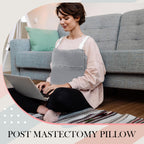 Suzile Mastectomy Pillow Post Surgery, Breast Pillow for After Breast Cancer Mastectomy Necessities, Surgery Recovery Gifts for Women(Gray)