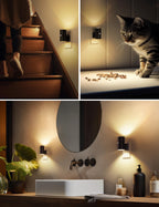 L LOHAS LED Motion Sensor Night Light Plug in, 2 Pack, Motion Activated Night Light, 0-100LM Dimmable, 3000K Soft White, Motion Sensor Light Indoor for Bathroom Hallway Bedroom Stairway Kids Elderly