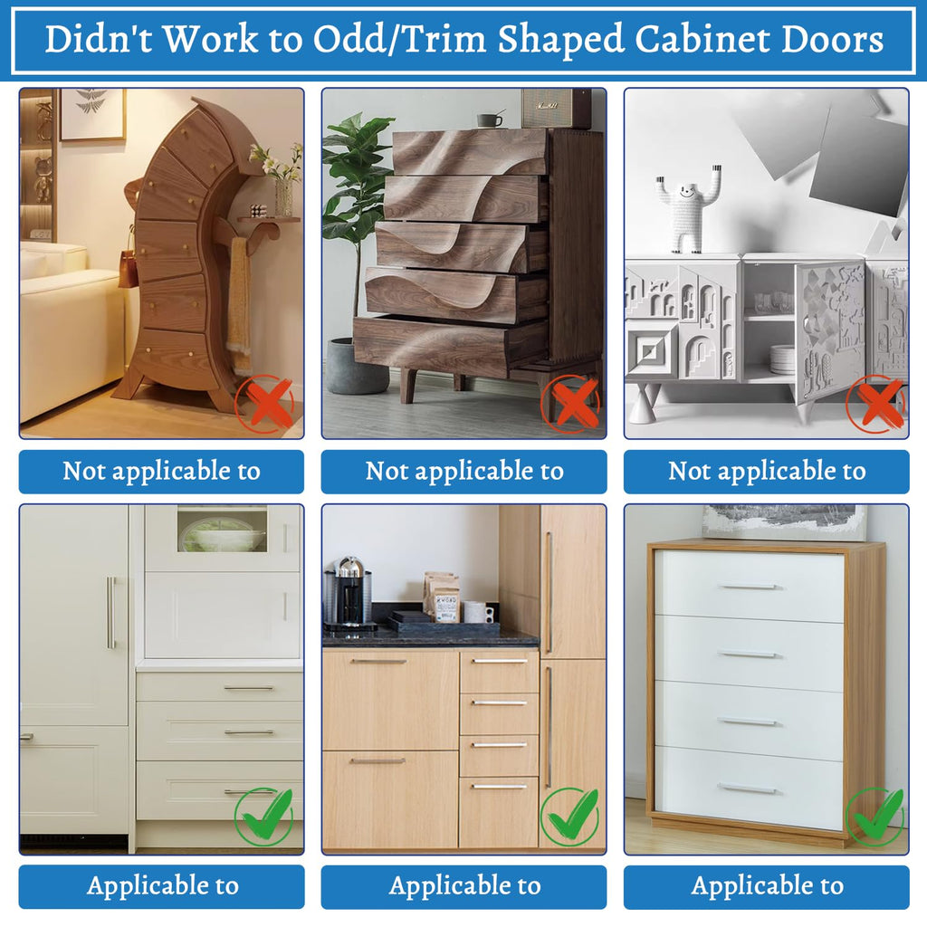 Cabinet Hardware Jig, Cabinet Handle Jig with Automatic Center Punch, Avoid Jitter Caused by Direct Drilling. Use for Handles and Pulls on Drawers/Doors, Perfect Set.