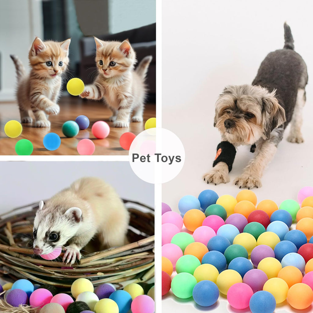 Ping Pong Balls 12 Pack: 40mm 3 Star Colored ABS Plastic High Bounce for Kids Cat Table Tennis Enthusiast - Yard Practice Game (Pack of 12 - Multicolour)