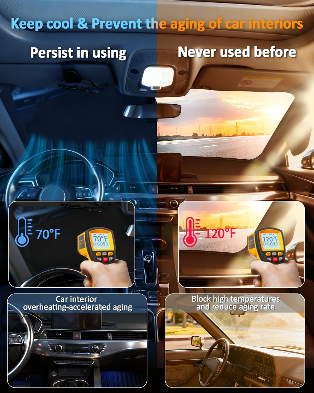 Windshield Sun Shade for Toyota Camry 2025 2026 LE XLE Hybrid SE XSE - 4 Layers Car Sunshades for Front Windows Shade Cover Custom Fit Camry Sun Visor 250T Retractable Blocks Shade UV Rays Accessories