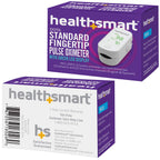HealthSmart Pulse Oximeter for Fingertip That Displays Blood Oxygen Saturation Content, Pulse Rate and Pulse Bar with LED Display, Accurate and Reliable, Green