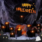 Nimiko Flameless Candles with Remote, Battery Operated Flickering Flameless Candles, LED Candles with Timer 2/4/6/8H, with Realistic LED Candles Set of 9 (D3 x H 3" 4" 5" 6" 7") (Black)