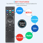 Universal Remote Control XRT140 for VIZIO Smart TV Remote Replacement XRT136 XRT260 XRT270 Smartcast D, E, M, P, V, PX Series Smart TVs