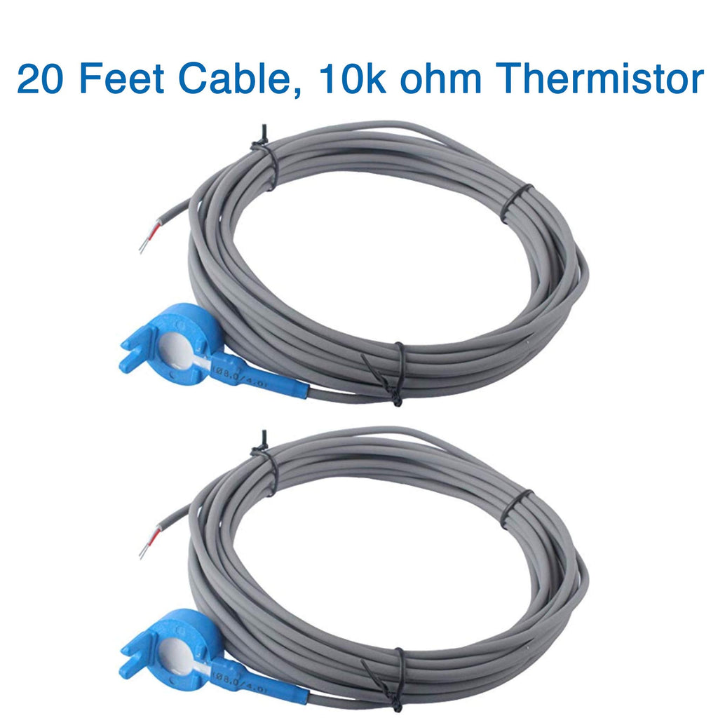 AR-PRO 520272 Air/Water/Solar Temperature Sensor with 20-Feet Cable Replacement Pool/Spa - 2 Pack