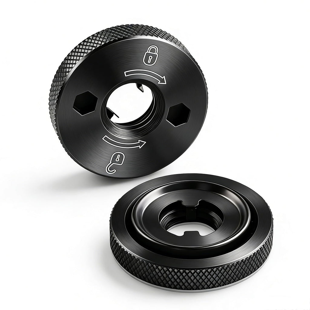 Ciuouient N484249 Angle Grinder Flanged Hex Nut Compatible with Grinder DCG413B DCG413B-B3 DCG413P2-B3 DCG413R2 DCG414B DCG414T1 DCG414T2 DCG414T2-B3 DWE43214N DWE43231VS(2pcs)