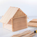 Darice 1000 Pcs Popsicle Stick, 4.5" Natural Wood Craft Sticks Supplies, Ice-Cream Stick Pop, Ages 3+