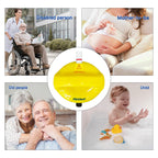 Suction Shower Grab Bars for Bathtubs and Showers, Safety Shower Grab Bars for Seniors, Drill-Free Shower Handle for Bathroom, Grab Bar for Elderly, Post-Surgery, Pregnant, Yellow, 2Pack