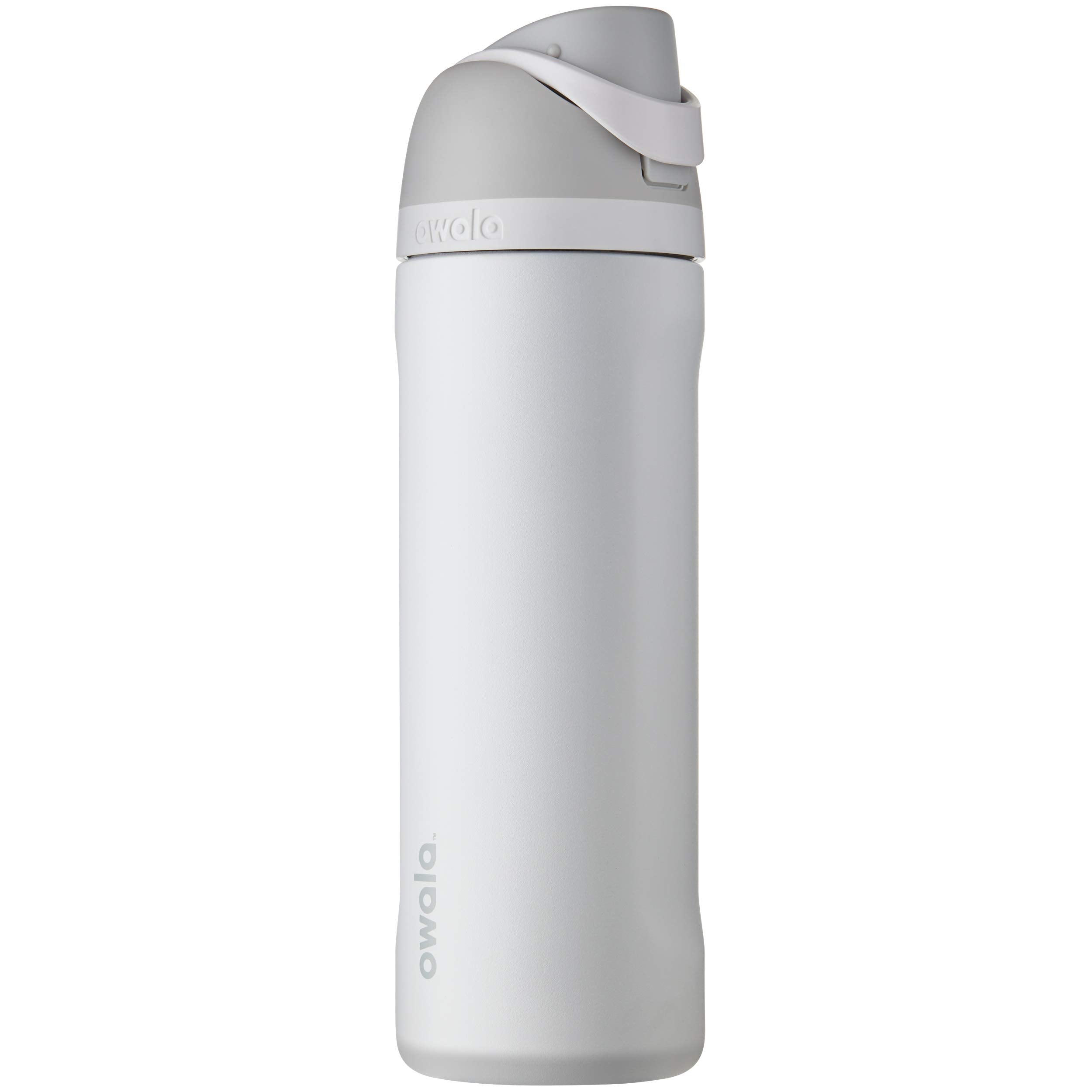 Owala FreeSip Insulated Stainless Steel Water Bottle with Straw for Sports, Travel, and School BPA-Free Sports Water Bottle, 24 oz, Shy Marshmallow