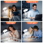 One Fire Rechargeable Table Lamp,Dimmable Cordless Lamp Desk Lamp for Dorm,3600mAh Battery Operated Lamp Rechargeable Lamp,Small Desk Lamp Portable Light for Office/Study/Nail/Craft/Puzzle(Warm Light)