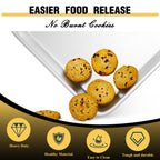 Baking Sheet Pan Set of 3, Commercial Quality Aluminum Cookie Sheets for Oven, Umite Chef Warp Resistant Baker's Half/Quarter/Jelly Roll Pans, Thick Cookie Tray Pans for Baking, Roasting
