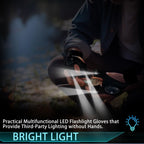 lucdnc LED Flashlight Gloves Gifts for Men Christmas Stocking Stuffers for Adults Cool Gadget Tools Unique Men Birthday Gifts