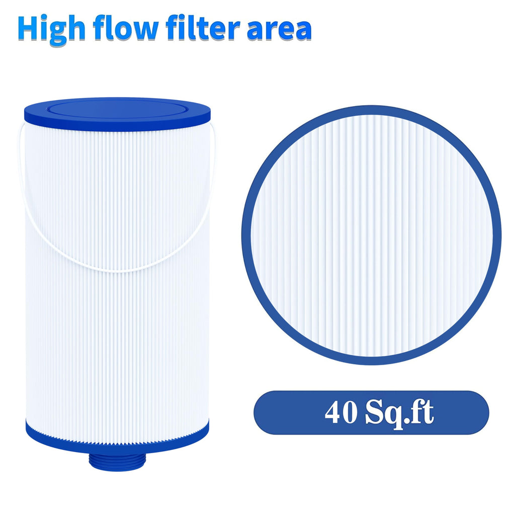 Cryspool® 2402 Filter Compatible with Watkins 303279(not 303263), FC-2402, Free Flow and Lifesmart Hot Tub Filter, 1 1/2" Finer Thread Spa Filter Cartridge, 2 Pack