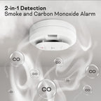 Kidde Hardwired Smoke & Carbon Monoxide Detector, AA Battery Backup, Voice Alerts, Interconnectable, LED Warning Light Indicators, 1 Pack