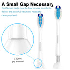 POSWEENR Replacement Toothbrush Heads for Philips Sonicare Replacement Heads, Compatible with Phillips Sonicare Replacement Brush Heads(10 Pack,Black)