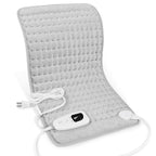 Heating Pad,Electric Heating Pads for Back,Neck,Moist Heating Pad for Abdomen Shoulder Knee Legs,Dry/Moist Heat&Auto Shut Off,Fathers Day Dad Gifts for Men Birthday,Light Gray,24x12 Inch