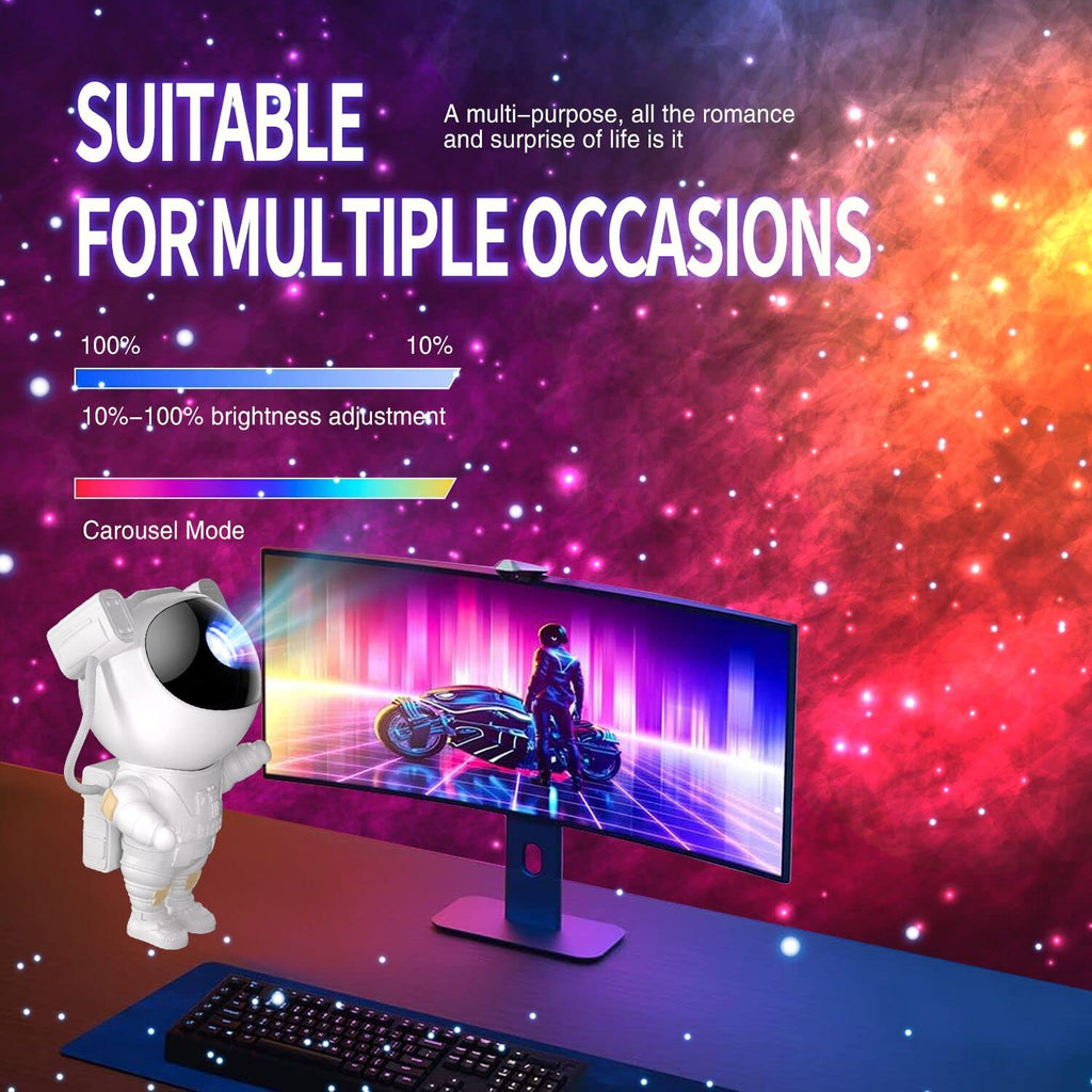 Star Projector Galaxy Night Light, Tiktok Astronaut Space Projector, Starry Nebula Ceiling LED Lamp with Timer and Remote, Kids Room Decor Aesthetic, Gifts for Christmas, Birthdays, Valentine's Day