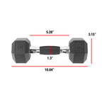 CAP Barbell Coated Dumbbell Weights with Padded Grip, 8-Pound, Black
