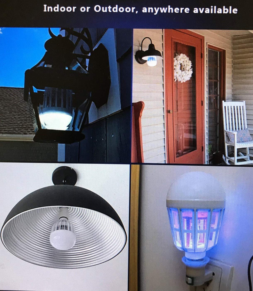 Bug Zapper Light Bulb 2 in 1 LED Light for Fruit Flies, Mosquito, Bug, Insect and Fly Control - Traps