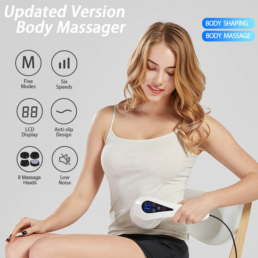 BDLENTIL Cellulite Massager, Body Sculpting Machine, Lymphatic Drainage Massager, Stomach Massager, Vibrating Cellulite Roller,Handheld Beauty Sculpt Massager for Belly Butt Waist Leg Used at Home