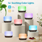 YIKUBEE Diffuser, 500ml Essential Oil Diffuser, Oil Diffuser with Remote Control, Aromatherapy Humidifier, Diffusers for Home, Diffusers for Essential Oils Large Room
