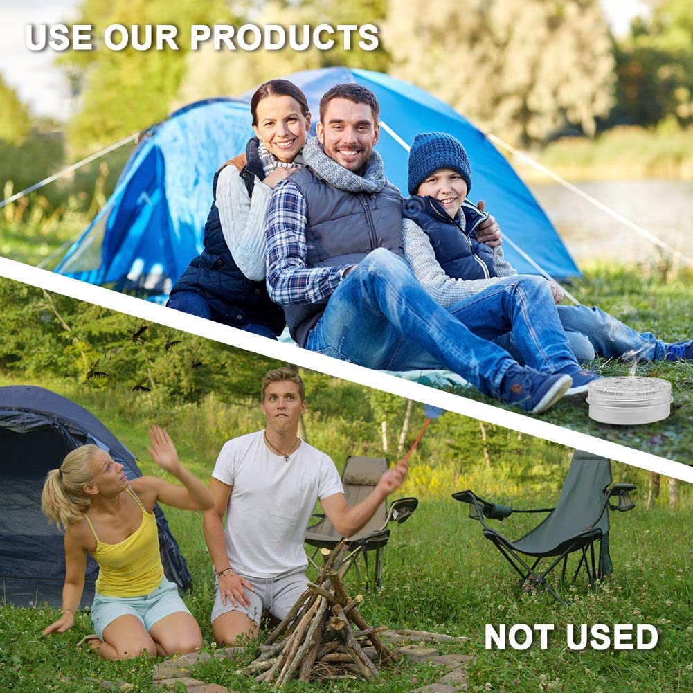 DALIYREPAL Mosquito Repellent for Patio,Mosquitoes Repellent Outdoor/Indoor, Mosquito Deterrent Indoors, Natural Mosquito Repellent for Yard, Mosquito Control for Camping/Travel 2 Jars/Box