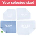 Utopia Bedding Waterproof Incontinence Bed Pads 34 x 36 Inches (Pack of 40, Blue), Washable and Reusable Underpads for Adults, Elderly and Pets, Absorbent Protective Pads