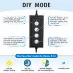 hygger Clip On Full Spectrum Aquarium LED Light, 18W Day-Night Dual Timer Sunrise-Day-Sunset-Moon Fish Tank Light, Adjustable Timer Brightness with 9 Colors for Planted Tank