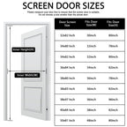 Magnetic Screen Door with Stay Open Buckles - Door Curtains Heavy Duty Self-Sealing Mesh,Powerful Magnets (Fit for Door Size:36x82 Inch,Screen Itself Size:38x83 Inch, Black)