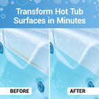 Bio Ouster Hot Tub Surface Cleaner - Hot Tub Cleaner for Inside Surface & Shell - For Standard and Inflatable Spas - Removes Dirt and Grime for a Sparkling Shine - Made in USA (16oz)