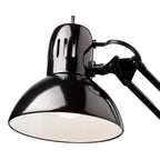 Globe Electric 12641 Architect 32" Swing-Arm Clamp-On Lamp, Black Architect, Finish, LED Bulb Included