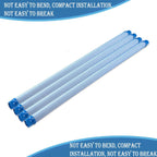 Pool Vacuum Hose, 6 Pack Pool Cleaner Hose Replacement for Inground Pools, 39 Inch Single Length Swimming Pool Vacuum Hose and Drain Hose, Compatible with Zodiac MX6 MX8