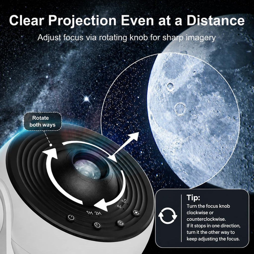 Planetarium Projector Pro for Bedroom, 13 in 1 Star Projector Galaxy Light, Ceiling Night Light Milky Way Mood Lighting with Timer, LED Space Galaxy Lamp Bedroom Room Decor for Adults Kids - White