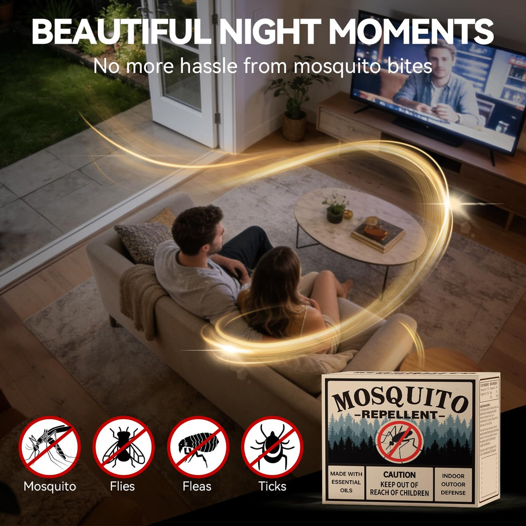 Mosquito Repellent 36 Balls – Mosquito Repellent Outdoor Patio & Indoor, Natural Mosquito Deterrent for Yard, Patio, Camping & Travel
