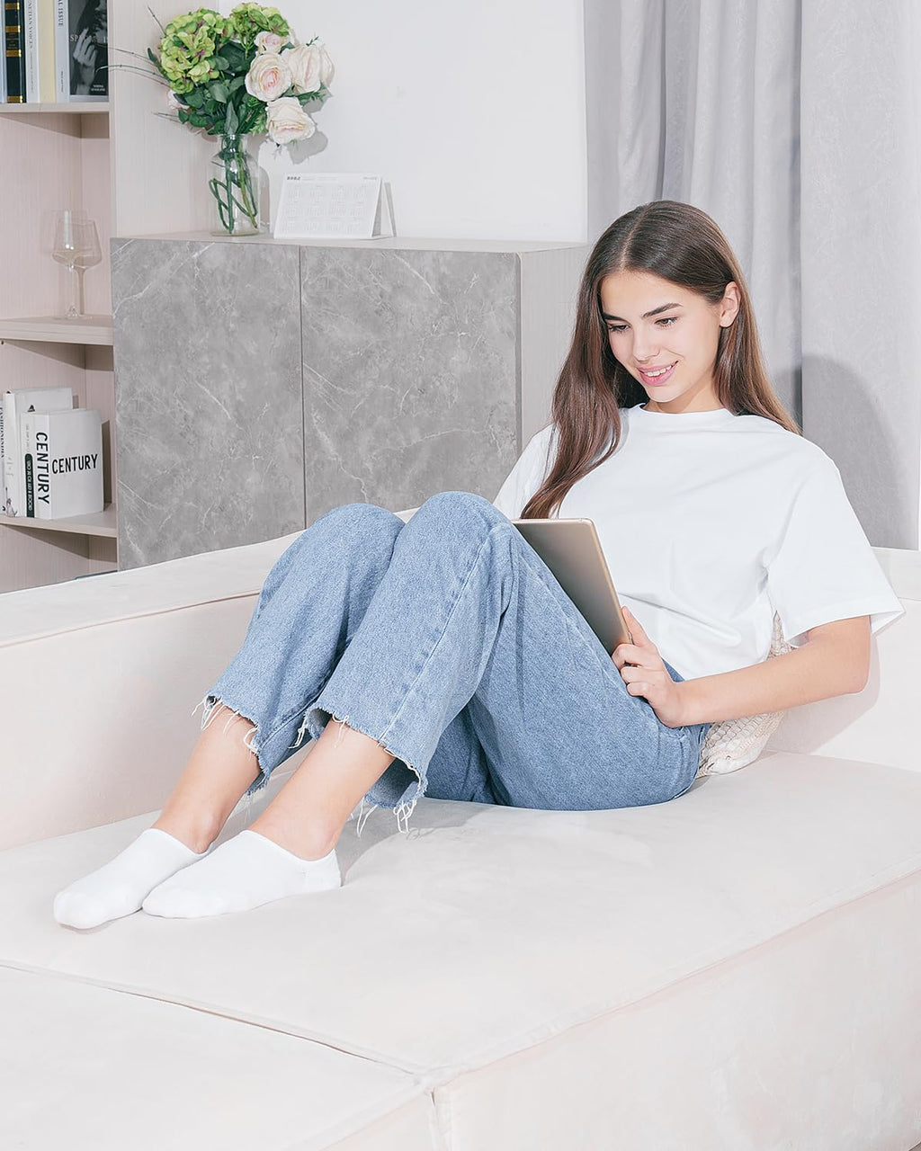 Women and Men No Show Socks Low Cut Anti-slid Athletic Running Novelty Casual Invisible Liner Socks