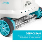 INTEX Deluxe Pressure-Side Above Ground Automatic Pool Cleaner Vacuum - For Bigger Pools – Cleans Pool Floors and Walls – Removes Debris – Removable Filter Tray – 21ft Tangle Free Hose