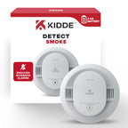 Kidde Smoke Detector, AA Battery Powered LED Status Lights, 85 dB Alarm, 5-inches, 20SDR, 1 Pack