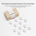 [Upgraded Model] X-Sense Wireless Interconnected Smoke Detector Fire Alarm with Over 820 feet Transmission Range, XS01-WR Link+, 12-Pack