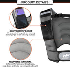 RitFit Weighted Vest 8 Lbs for Men & Women with Adjustable Straps and Reflective Strips, Body Weight Vest for Strength Training and Muscle Building, Neoprene Fabric (White Logo)