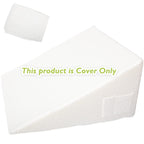 MEOVEN Wedge Pillow Cover for 24x24x12 Bed Wedge Pillow, Hypoallergenic, Replacement Wedge Pillow Case Cover with Zipper & Pockets