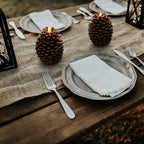 Eldnacele LED Pine Cone Candles, Battery Operated Flameless Candles with Timer Unscented Wax Pinecone Candles Brown 2 Pack for Christmas Home Party Decoration