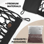 Muslogy Truck Bed Cargo Net Trunk Netting Compatible with Chevrolet Colorado & GMC Canyon 2026 2025 2024 2023 Accessories, Pickup Cargo Organizer SUV Sedan Storage Net w/Heavy Duty Carabiners