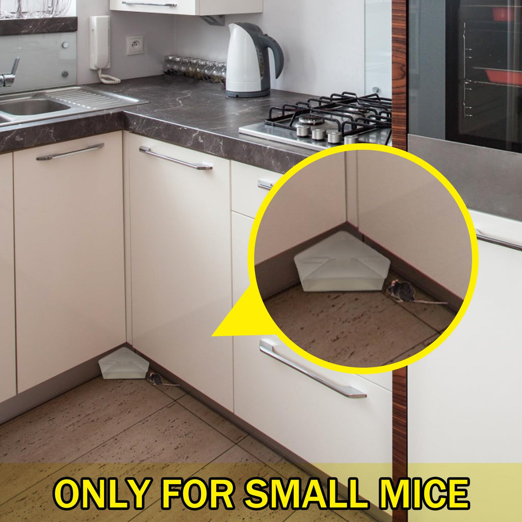 Qualirey 24 Pcs Mice Station with Keys Mouse Bait Stations Waterproof Mice Stations Outdoor Mice Traps Bait Boxes for Mice Indoor Outdoor, Bait Not Included, Suitable for Small Mice (Translucent)