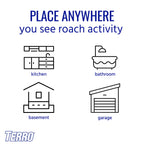 TERRO T502 Ready-to-Use Indoor Roach Bait Roach Gel Killer - Kills German, American, and Oriental Roaches - 3 oz