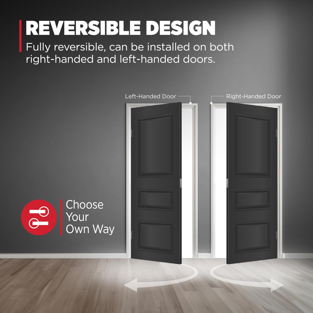 Kwikset Halifax Interior Passage Door Handle, Lever For Closet and Hallway Doors, Reversible Non-Locking Handle Lever, Satin Nickel, with Microban Protection