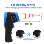 AOPUTTRIVER AP-2732 Pyrometer High Temp Thermometer Gun, Laser Thermometer Gun -58℉~2732℉(-50℃ ~ 1500℃), 30:1 IR Thermometer Gun, Non-Contact Thermometer for Pizza ovens, Kiln, Forge