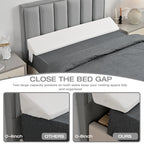 King Size Bed Wedge Pillow for Headboard/Mattress Wedges Gap Filler Body Pillows Long Plus Gaps 0-8",Dorm Sleeping Backest Sofa Home Decor RV Apartment Beds Frame Must Haves White Bedding Accessories