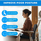 Elegant Lumbar Support Pillow for Office Chair - Ergonomic Back Support with Breathable 3D Mesh Cover, Ideal Gifts for Women,Birthdays & Holidays, Well-Suited for Office Chairs, Gaming Chairs (Black)